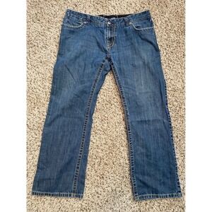 Division E Mens Straight Leg Denim Jeans Medium Wash Size 38 Y2K Vintage
